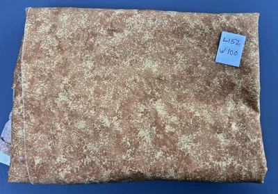 FABRIC Cotton Yellow Mustard 152x100 Makower spraytime Remnants Offcuts Sewing - Image 1 of 4