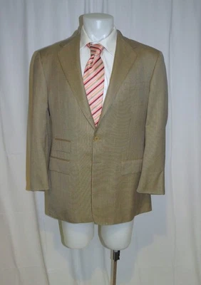 Blazer Ralph Lauren Purple Label x Chester Barrie Cashmere Taupe Ventana 42R Foto 1 de 4