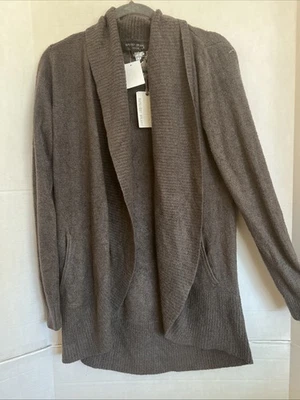 NWT Barefoot Dreams Cozy Chic Lite Circle Cardigan Sweater Carbon Gray M 44” C - Image 1 of 3