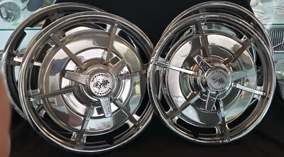 Juego de 4 tapacubos cromados OEM 1963 Chevrolet Corvette GA9825 Foto 1 de 4
