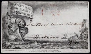 1850 Valentines Anti-Slavery Propaganda Envelope State 1 Westmoreland USA VGU - Picture 1 of 2