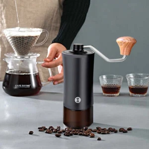Manuelle Edelstahlkern Doppelwelle Handkurbel Kaffeebohnenmühle, manuelle St - Bild 1 von 7