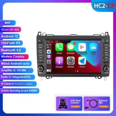 Para Mercedes Benz W906 Sprinter 2500 GPS Carplay Coche Radio Reproductor Cámara Estéreo Foto 1 de 4