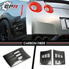For Nissan R35 GTR TS Style 2pcs Carbon Rear Fender Bumper Addon Air Duct