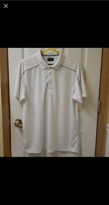 Grand Slam x white grey breathable polo shirt SIZE xl Pit to Pit 23Shoulder to - Picture 1 of 6