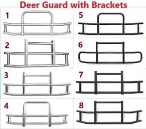 Deer Guard For Peterbilt 579 2022-2023 Heavy Duty Truck Bumper WITH Brackets US - Picture 1 of 33