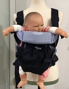 Infantino GoGoRider Front Baby Carrier Navy/White 8-23lbs Baby Doll Not Included - Picture 1 of 8
