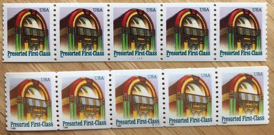 SCOTT #2911 & 2912 JUKE BOX - PRESORTED FIRST CLASS - PNC5  MNH - Image 1 of 4