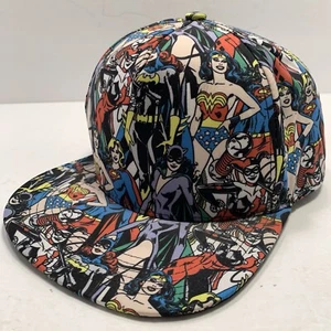 DC Comics Women Superhero Snapback Hat Supergirl Wonder Woman Harley Quinn - Picture 1 of 8