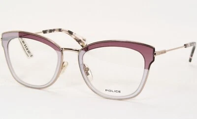 POLICE SHINE 2 VPL632 0A39 Transparent Lilac /Gold UNIQUE EYEGLASSES 50-20-140mm - Image 1 of 4