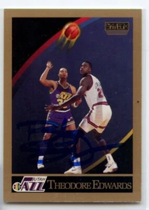 Tarjeta de baloncesto Skybox firmada por Theodore Edwards autografiada AUTO 1990-91 #277 - Imagen 1 de 1