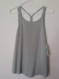 Nike Dri Fit Canotta Yoga Leggera Morbida Grigio CQ8842-077 Donna M - Foto 1 di 5