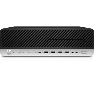 Refurbished HP EliteDesk 800 G3 SFF i7-7700 8GB 256GB SSD Windows 10 Pro - Image 1 of 4