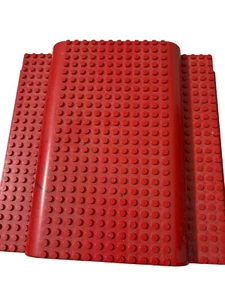 BUILDING Megabloks Ritvik RED Raised Baseplate Base 7.5" X 7.5" High Display - Picture 1 of 2