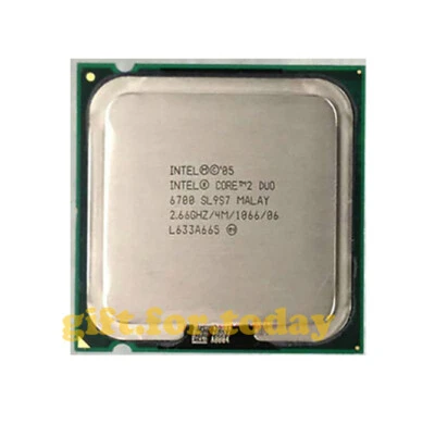 Intel Core 2 Duo E6700 2.66GHz 2 Cores 2 Threads Socket LGA775 CPU processor - Image 1 of 2