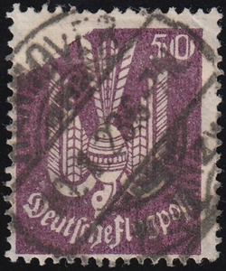D. Reich Flugpost MIT DRUCKAUSFALL links oben Mi.Nr. 212 F gestempelt (667) - Bild 1 von 2