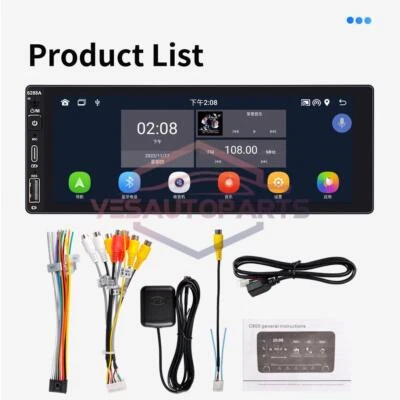 Reproductor de Video 1Din Carplay Android Auto GPS WiFi Radio Coche Estéreo Pantalla Táctil Foto 1 de 4