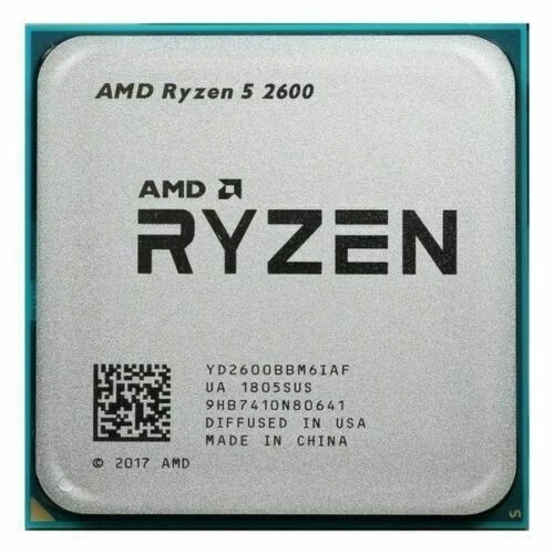 AMD Ryzen 5 2600 R5 2600 CPU Six-Core 3.4-3.9 GHz 65W Socket AM4 Processor - Image 1 of 1