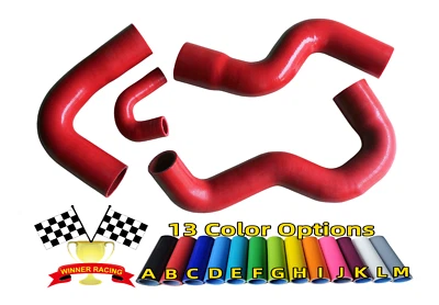 👍 适用于奥迪 B8 A4 A5 Quattro 2.0TFSI 2009-2012 硅胶中间冷却器软管/管道 红色 — 第 1/4 张图片