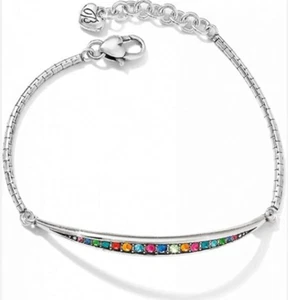 Brighton CONTEMPO ICE Bracelet w Multi Color Crystals Style JF0913 MSRP $48 NWT - Picture 1 of 1