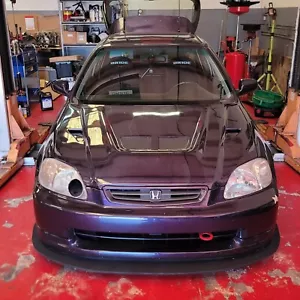AOF Quick release Front Bumper Wind Splitter Brackets EG EK DC2 Integra Civic - Bild 1 von 12