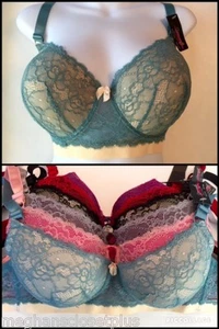 DD BRAS SIZES 38/40/44 NWT FLORAL LACE PATTERN WITH UNDERWIRE - Picture 1 of 13