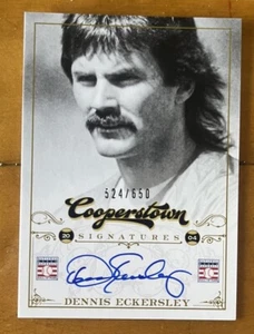 DENNIS ECKERSLEY 2012 Panini Cooperstown Signatures Card AUTO Autograph #'d /650 - Picture 1 of 2