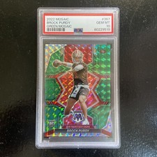 Brock Purdy Rookie Card PSA 10 Green Mosaic 🔥🔥🔥 Rare SP