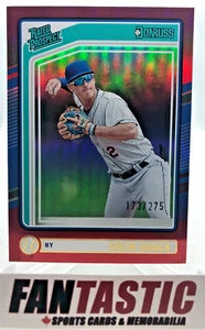 Colin Houck Rated Prospect RED FOIL /275 #118 2024 Panini Donruss New York Mets - Picture 1 of 2