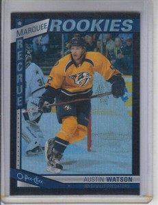 13/14 OPC Nashville Predators Austin Watson Black Rainbow RC card #582 Ltd #/100