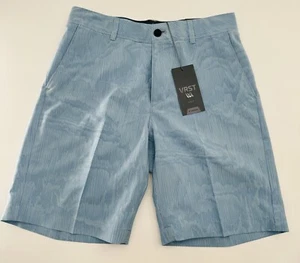 VRST Golf Shorts Size 30W Desert Lines Blue Slate NEW Stretch Men’s Chino Dry - Picture 1 of 8
