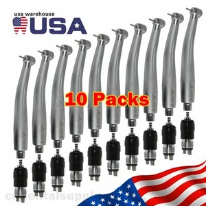 10*NSK Style Dental High Speed Turbine Handpiece W/ Quick Coupler Swivel 4Hole - Picture 1 of 23
