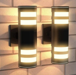 JACKYLED Round Outdoor Wall Sconce Waterproof, ETL Certified Light Fixture -NEW - Picture 1 of 5