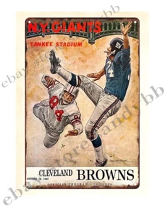 reproduction advertising signs 1963  Football metal tin sign - Picture 1 of 4