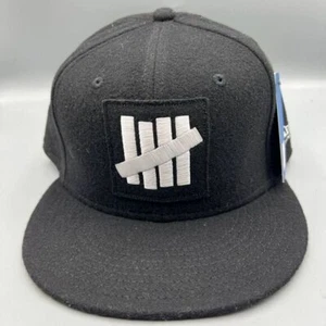 Undefeated Mütze Herren 7 5/8 schwarz 59Fifty New Era Fitted Cap Schurwollmischung - Bild 1 von 8