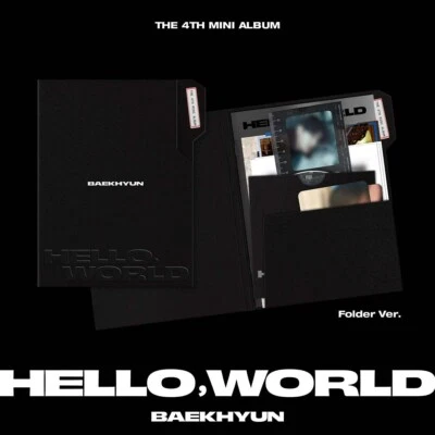 BAEKHYUN 4th Mini Album Hello, World Folder Ver. CD+P.Book+P.Card+Letter+Gift Foto 1 de 4