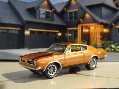 第 2 代 1967 - 69 PLYMOUTH 440 V-8 BARRACUDA 1/64 比例压铸压铸模型 M — 第 1/4 张图片