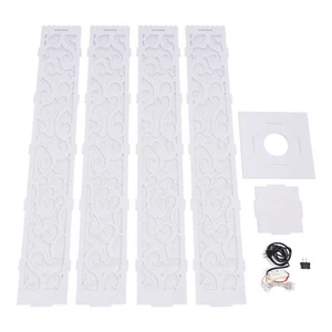 8pz Colonne Fiori LED Bianco Elegante Matrimonio Colonna Pilastro Decorazione - Foto 1 di 6