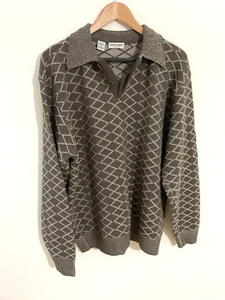 Suéter tejido GROSO grisáceo Giorgio Armani talla XLG. - Imagen 1 de 4