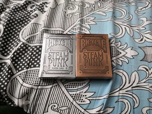 Bicycle Steam Punk Playing Cards Bronze Silver - Picture 1 of 2