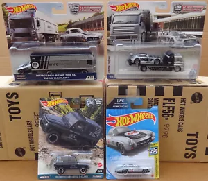 Hot Wheels Premium Car Culture / Team Transport - Mercedes Benz IWC Racing (4x) - Foto 1 di 13