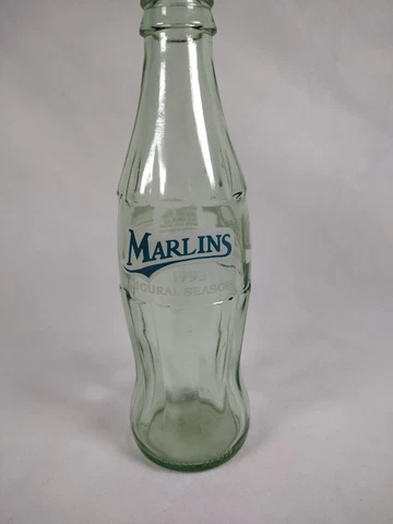 FLORIDA MARLINS 1993 INAUGURAL SEASON - COKE-COLA 8 Oz GLASS SODA BOTTLE Cover