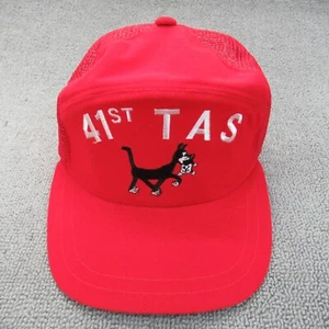 41st Airlift Squadron Cat Embroidery Logo Vintage US Japaneses USAF Snapback Hat - Picture 1 of 9