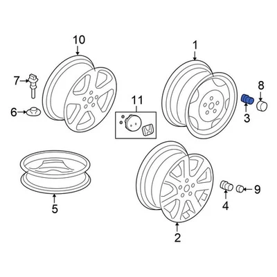 For Honda Civic 1996-2024 Honda 90304SA5013 Wheel Lug Nut Foto 1 de 4