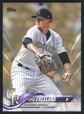 2018 Topps #586 Kyle Freeland /2018 Gold Colorado Rockies - Image 1 of 2
