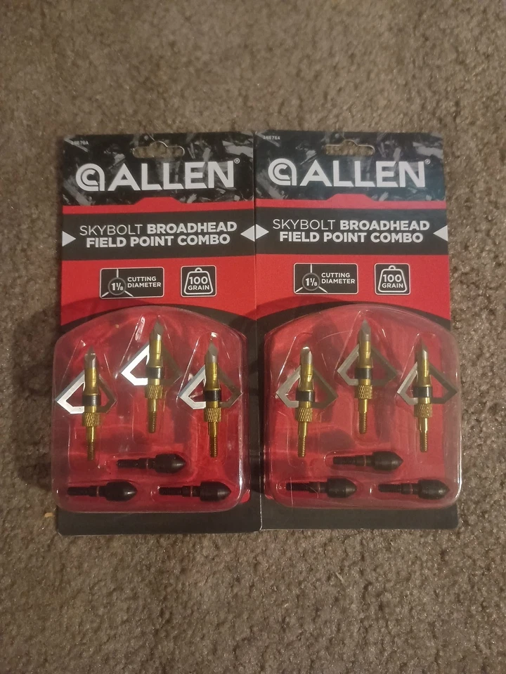 Lote de 2 combo Allen Skybolt cabeça larga/ponto de campo  - Imagem 1 de 4