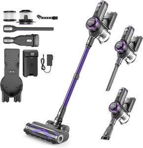 Aspiradora Inalámbrica, 600W 65KPA Doble Motor Aspiradora para Hogar con AI Succión Automática - Imagen 1 de 9