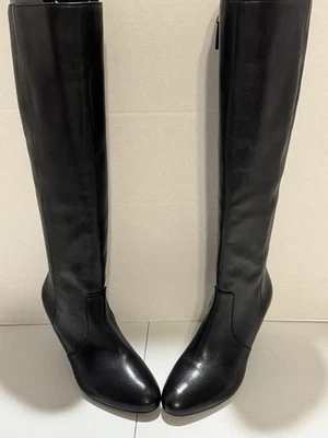 Womens Lauren-Ralph Lauren/Caelynn/Black/Leather/Dress Boots ~ Size 5.5B - Image 1 of 4