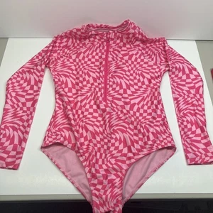 WONDER NATION Swimsuit Rash Guard One Piece Girls SZ XXL/18 - Picture 1 of 4