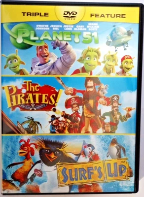 DVD - Pirates / Planet 51 / Surf's Up - Triple Feature DVD - SONY - Image 1 of 4